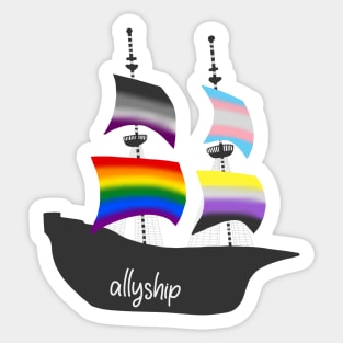 The Ally Ship Sticker